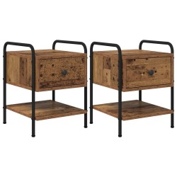 Table de chevet 2 pc Bois ancien Bois d'ingénierie 620950620950