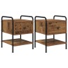 Table de chevet 2 pc Bois ancien Bois d'ingénierie 620950620950