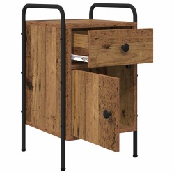 Table de chevet 2 pc Bois ancien 35 x 36,5 x 61 cm 620951620951