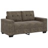 Loveseat Sofa Dark Grey 120 cm Faux Leather - Untranslated 620952620952