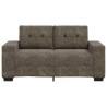Loveseat Sofa Dark Grey 120 cm Faux Leather - Untranslated 620952620952