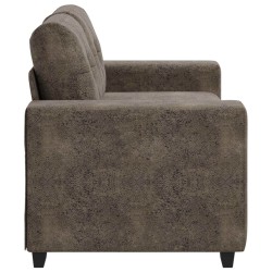 Loveseat Sofa Dark Grey 120 cm Faux Leather - Untranslated 620952620952