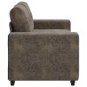 Loveseat Sofa Dark Grey 120 cm Faux Leather - Untranslated 620952620952