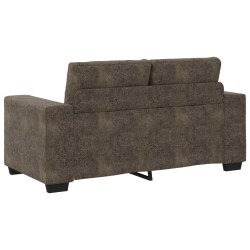Loveseat Sofa Dark Grey 120 cm Faux Leather - Untranslated 620952620952