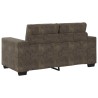 Loveseat Sofa Dark Grey 120 cm Faux Leather - Untranslated 620952620952