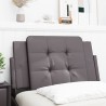 Coussin de tête de lit Zadar gris 90 cm similicuir 620953620953