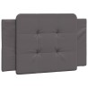 Coussin de tête de lit Zadar gris 90 cm similicuir 620953620953