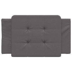 Coussin de tête de lit Zadar gris 90 cm similicuir 620953620953