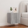 Meuble TV mural avec lumières LED sonoma gris 40,5x35x40 cm 620954620954