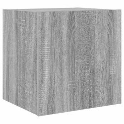 Meuble TV mural avec lumières LED sonoma gris 40,5x35x40 cm 620954620954