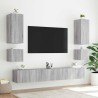 Meuble TV mural avec lumières LED sonoma gris 40,5x35x40 cm 620954620954