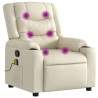 Fauteuil inclinable de massage Crème Similicuir 620955620955