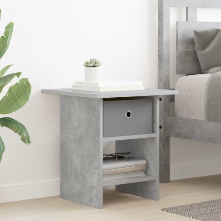 Table de chevet Gris béton 41 x 40 x 45 cm Bois d'ingénierie 620956620956