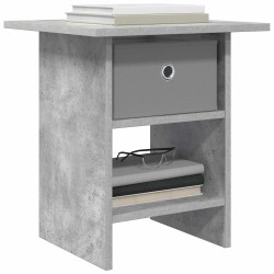 Table de chevet Gris béton 41 x 40 x 45 cm Bois d'ingénierie 620956620956
