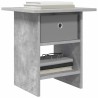 Table de chevet Gris béton 41 x 40 x 45 cm Bois d'ingénierie 620956620956