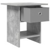 Table de chevet Gris béton 41 x 40 x 45 cm Bois d'ingénierie 620956620956