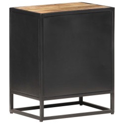 Table de chevet 40x30x50 cm Bois de manguier et canne naturelle 620957620957