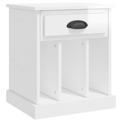 Table de chevet blanc brillant 43x36x50 cm 620958620958