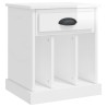 Table de chevet blanc brillant 43x36x50 cm 620958620958