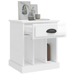 Table de chevet blanc brillant 43x36x50 cm 620958620958