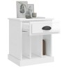 Table de chevet blanc brillant 43x36x50 cm 620958620958