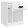 Table de chevet blanc brillant 43x36x50 cm 620958620958