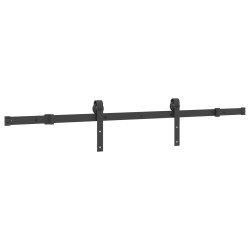Porte coulissante NARVIK Naturel et noir 70 x 210 cm (152,5 cm) 620959620959