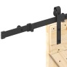 Porte coulissante NARVIK Naturel et noir 70 x 210 cm (152,5 cm) 620959620959