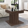 Table basse avec LED chêne marron 50x50x45 cm bois d'ingénierie 620961620961