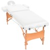 Table de massage pliable à 2 zones 10 cm d'épaisseur Blanc 620963620963