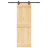 Porte coulissante NARVIK Naturel et noir 70 x 210 cm (152,5 cm) 620969620969