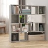 Bibliothèque/Séparateur de pièce Gris béton 105x24x102 cm 620973620973