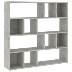Bibliothèque/Séparateur de pièce Gris béton 105x24x102 cm 620973620973