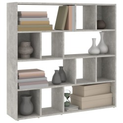 Bibliothèque/Séparateur de pièce Gris béton 105x24x102 cm 620973620973