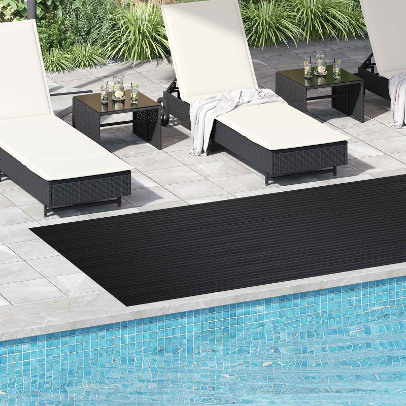Tapis de sol Noir 1,5 x 4 m Caoutchouc 620976620976