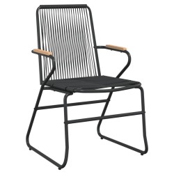 Ensemble à manger de jardin 7 pcs Noir Rotin PVC 620980620980