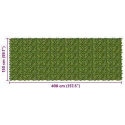 Écran de balcon avec feuilles Vert et jaune 400 x 150 cm 620981620981