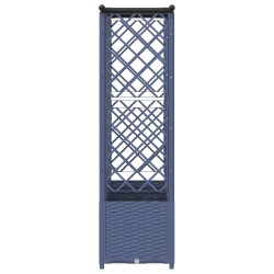 Lit Élevé avec Treillis et Toit Gris 202 x 40 x 136 cm PP 620985620985