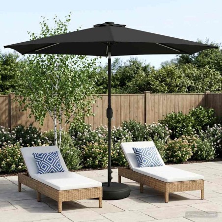 Parasol de jardin avec lumières LED et base 300 x 300 cm 620987620987