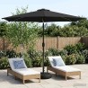 Parasol de jardin avec lumières LED et base 300 x 300 cm 620987620987