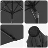 Parasol de jardin avec lumières LED et base 300 x 300 cm 620987620987
