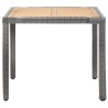 Ensemble à manger de jardin coussins 5pcs Résine tressée Gris 620990620990