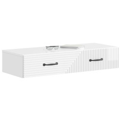 Table d'appoint murale Blanc brillant 87,5 x 34,5 x 17 cm 621001621001