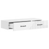 Table d'appoint murale Blanc brillant 87,5 x 34,5 x 17 cm 621001621001