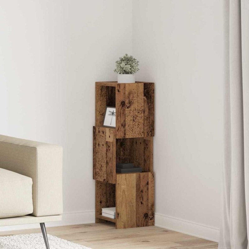 Meuble d'angle Bois ancien 25,5x25x80cm Bois d'ingénierie 621002621002