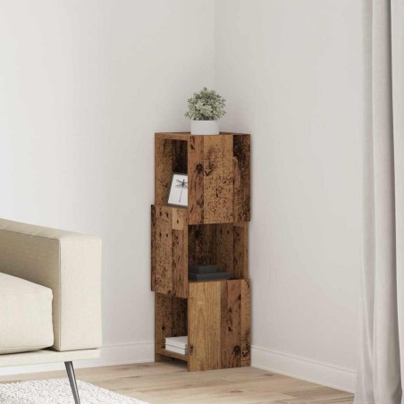 Meuble d'angle Bois ancien 25,5x25x80cm Bois d'ingénierie 621002621002