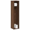 Meuble de salle de bain avec porte-rouleau chêne brun 20,5 x 20 x 90 cm 621003621003