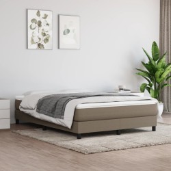 Matelas de lit à ressorts ensachés fermeté moyenne Taupe 140x200x20 cm Tissu 621010621010