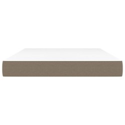 Matelas de lit à ressorts ensachés fermeté moyenne Taupe 140x200x20 cm Tissu 621010621010
