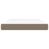 Matelas de lit à ressorts ensachés fermeté moyenne Taupe 140x200x20 cm Tissu 621010621010